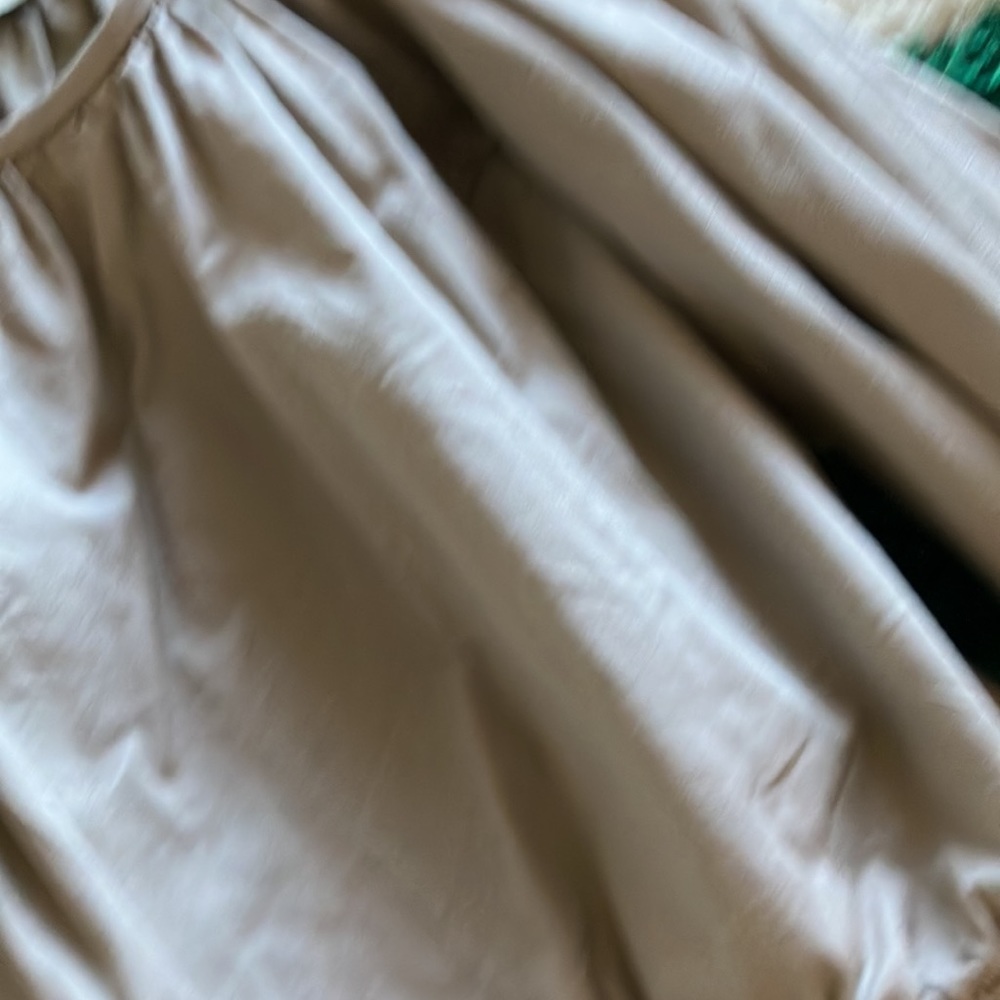 Eliza  Faulkner Poet crop balloon puff sleeve blouse shirt - Picture 5 of 5